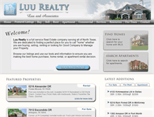 Tablet Screenshot of luurealty.com